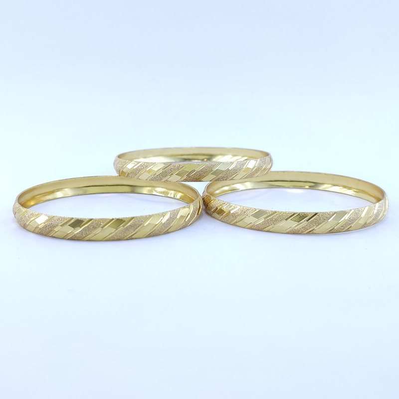 النگو زنانه مدل طلا روس VGL013-2 بسته 3 عددی