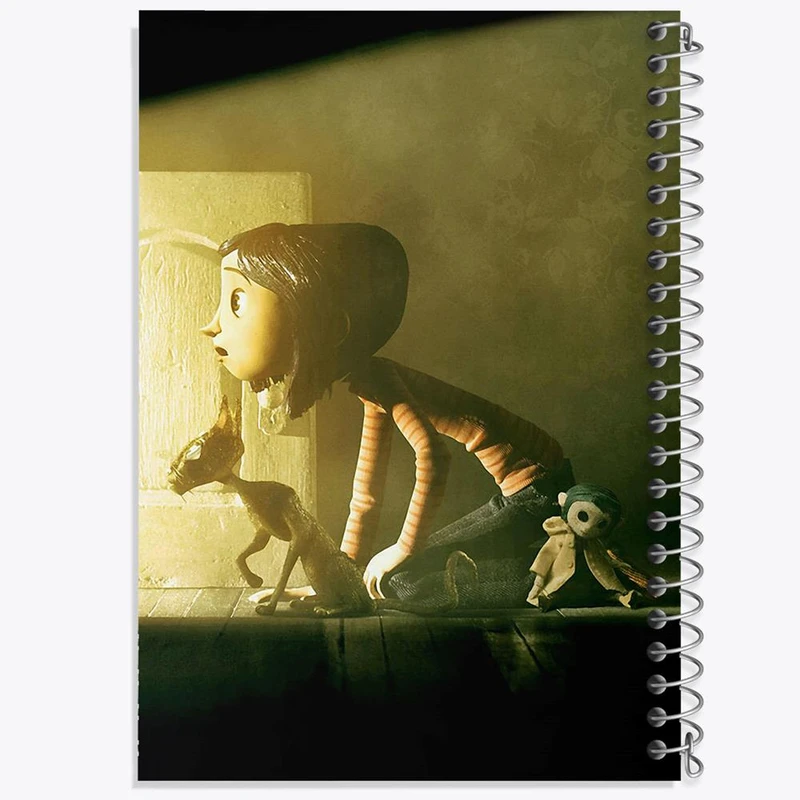 دفتر مشق 50 برگ خندالو مدل کورالاین Coraline کد 20770