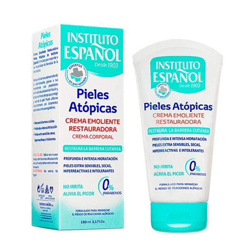 کرم بدن انستیتو اسپانول مدل رستور مناسب برای پوست حساس و خشک حجم 150 میلی لیتر