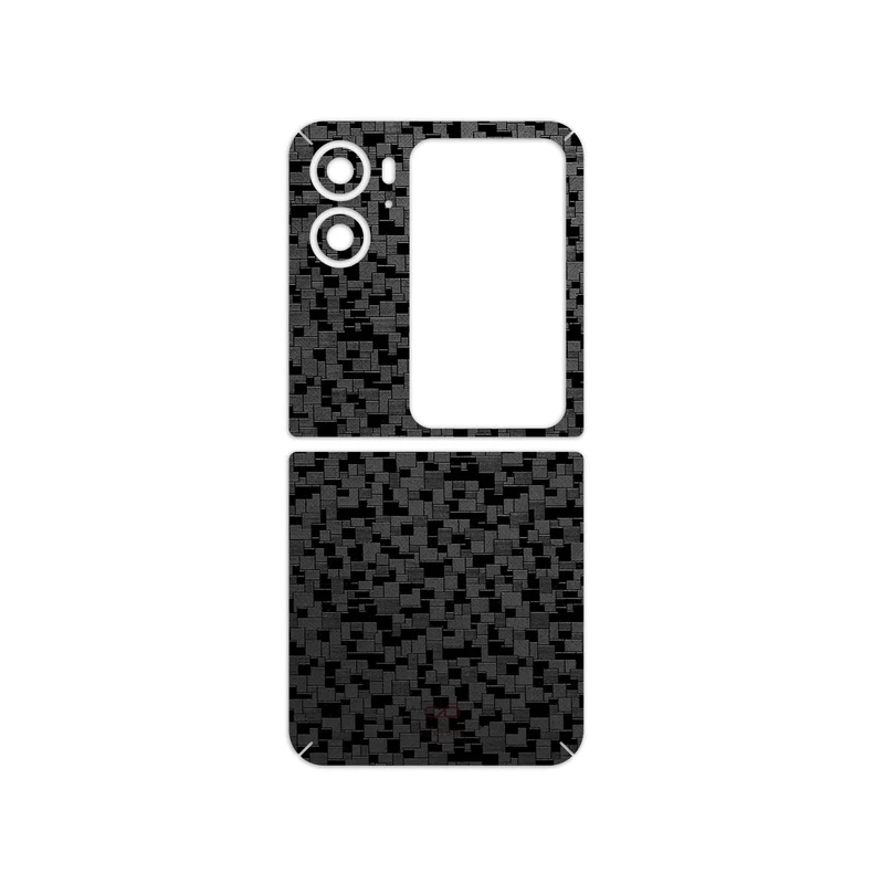 برچسب پوششی ماهوت مدل Black-Silicon مناسب برای گوشی موبایل اپو Find N2 Flip