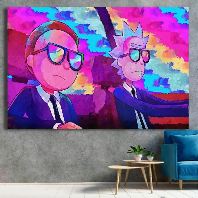 تابلو بوم طرح ریک و مورتی مدل SDB562