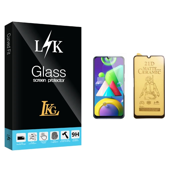 محافظ صفحه نمایش سرامیکی ال کا جی مدل LK Glass مناسب برای گوشی موبایل سامسونگ Galaxy M21