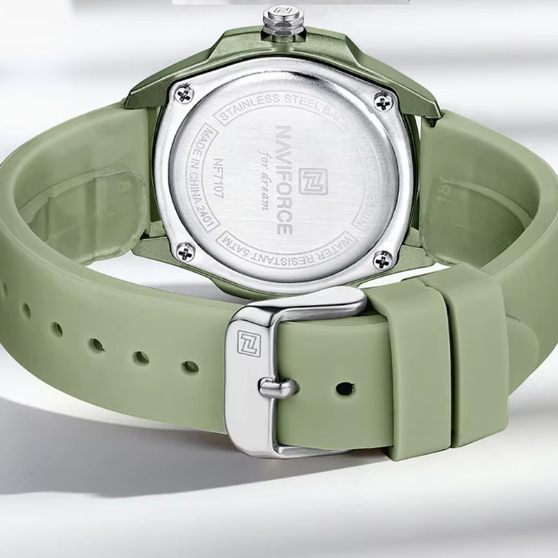 ساعت مچی عقربه‌ای زنانه نیوی فورس مدل naviforce 7107