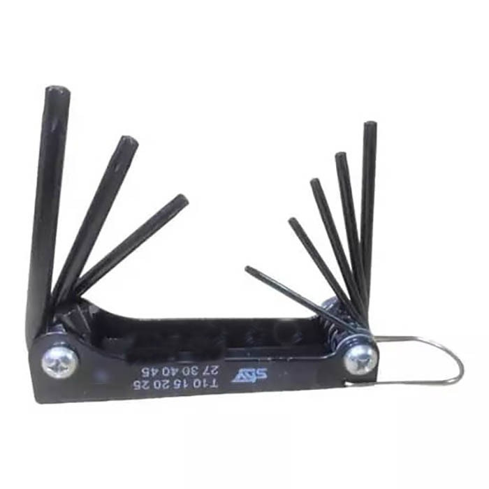 آچار آلن شش گوش اسکای مدل چاقویی کد AJ-SKY-1055B مجموعه 8 عددی