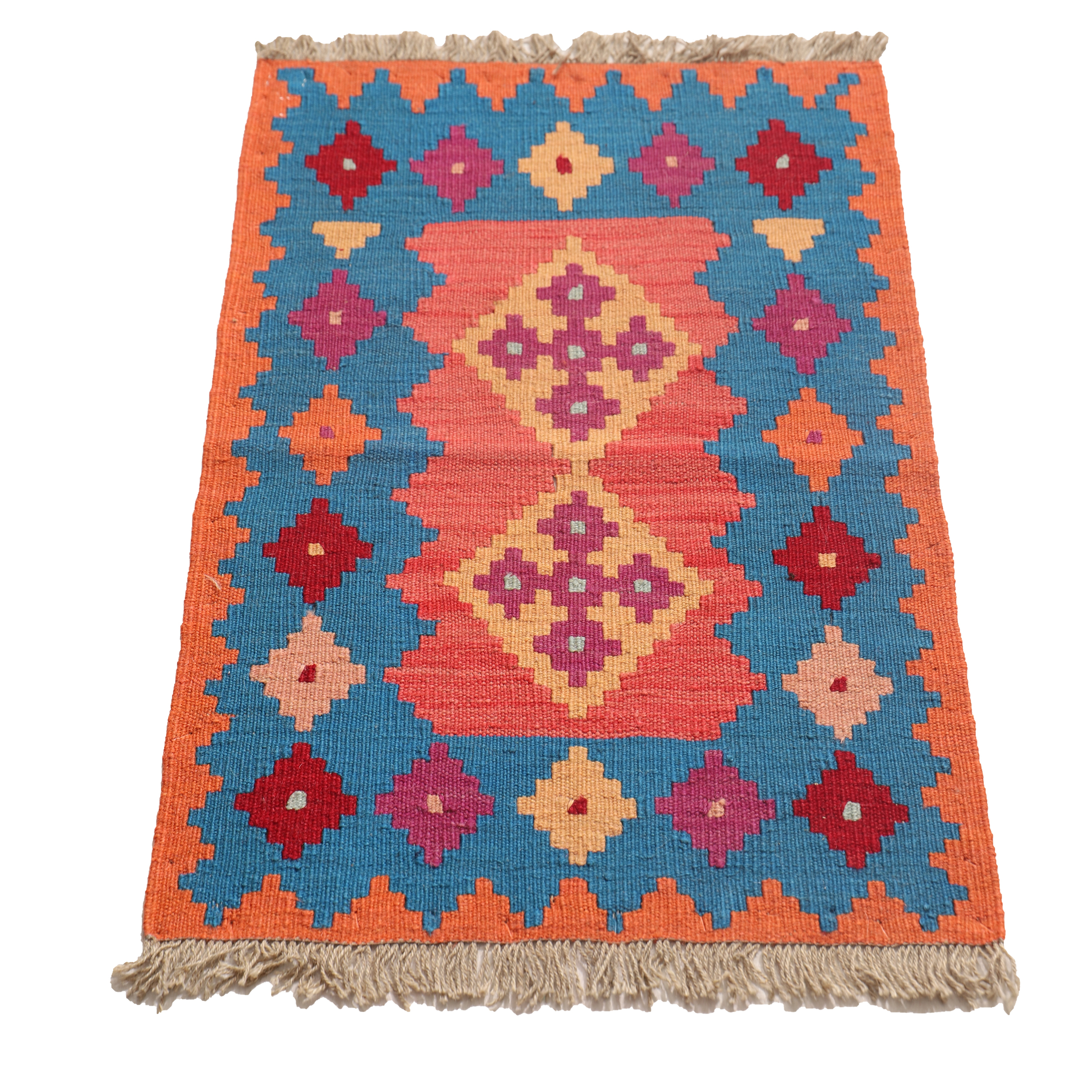 گلیم دستبافت نیم متری مدل قشقایی کد 4021027