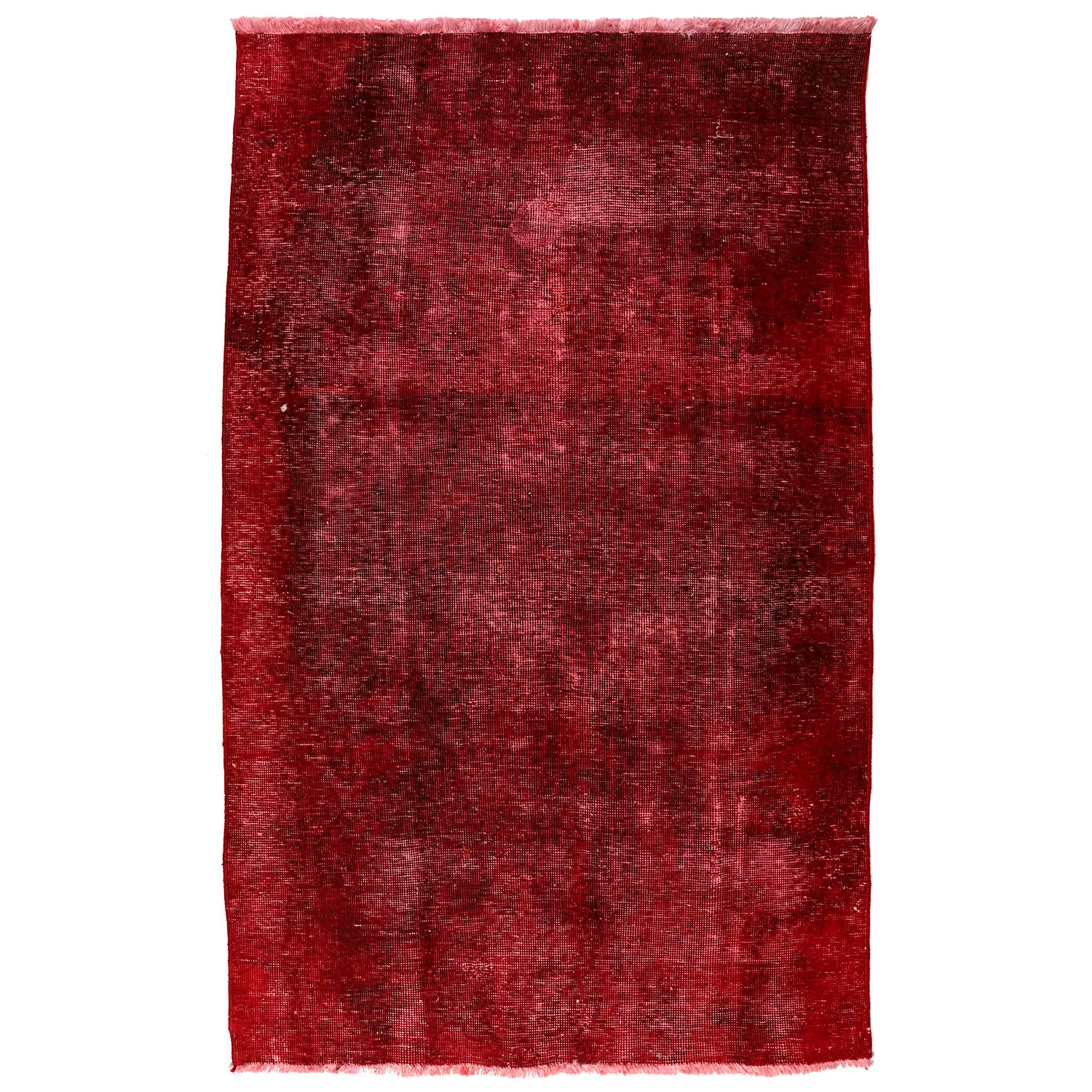 فرش دستبافت رنگ شده دو متری طرح وینتج کد  991229