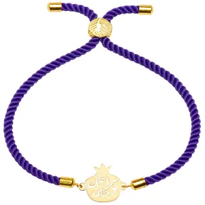 دستبند طلا 18 عیار زنانه الن نار طرح انار جان و جهاني مدل N1674