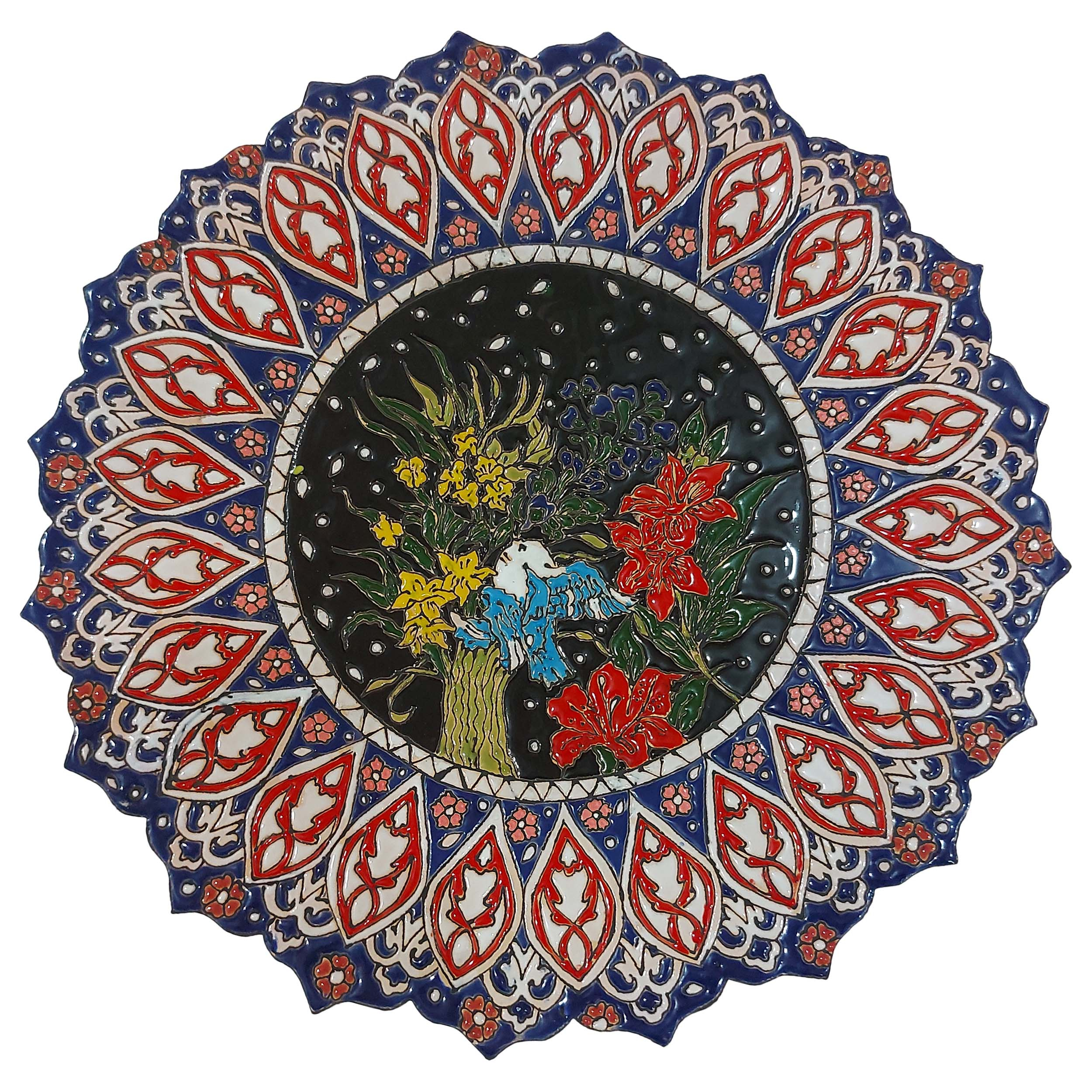 بشقاب میناکاری کد ۰۳