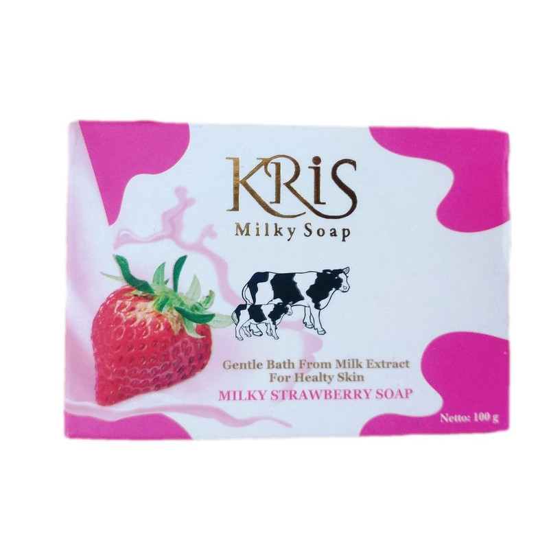صابون شستشو کریس مدل Milky Strawberry وزن 100 گرم