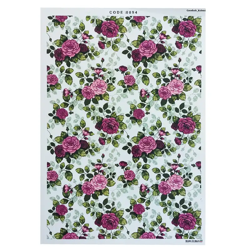 برچسب ترنسفر مدل رز پترن کد 0894