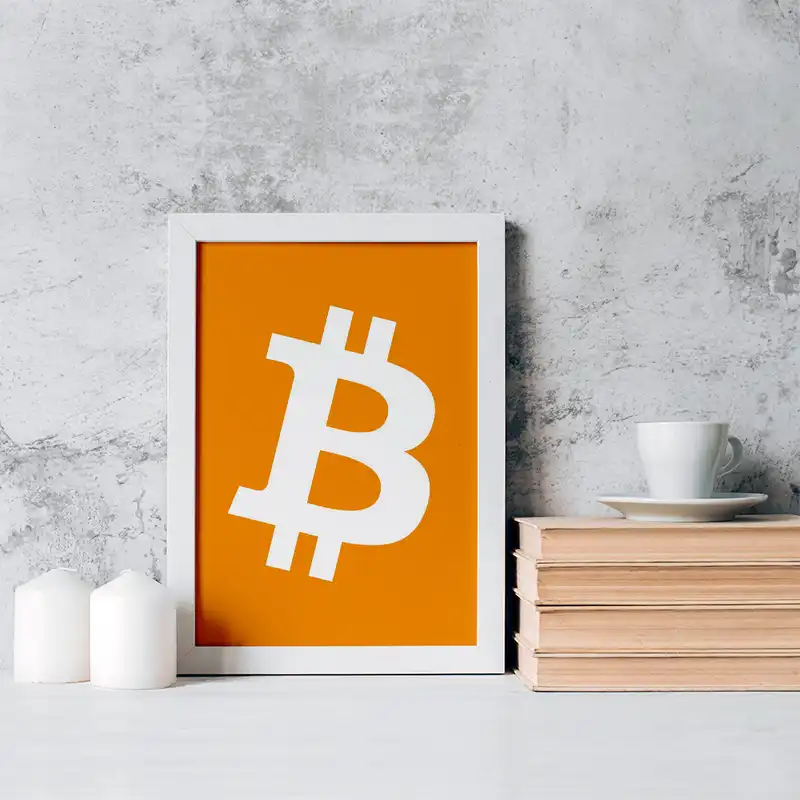 تابلو خندالو مدل ارز دیجیتال بیت کوین کد 4073