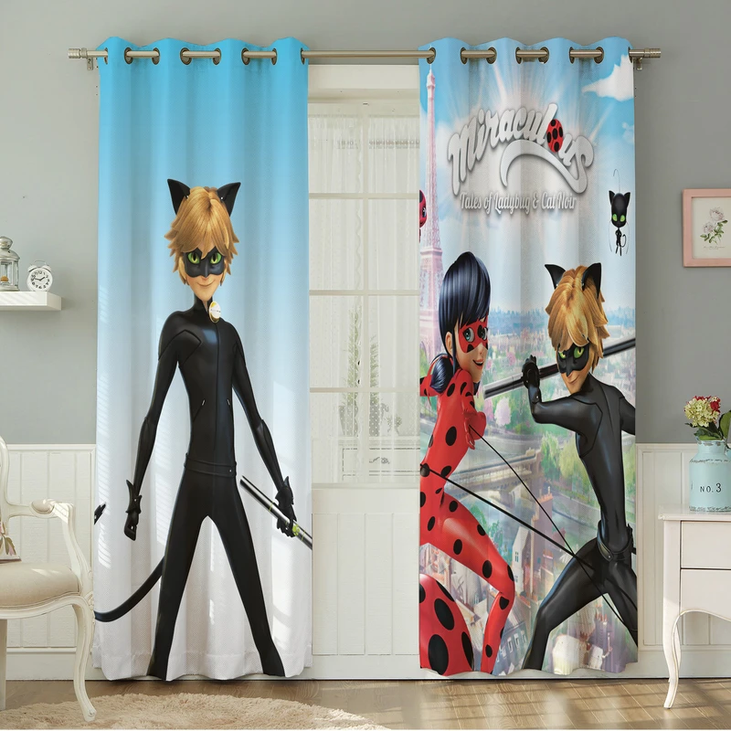 پرده نیروانا طرح  کودک مدل مخمل کد 8640 سایز 140×280 سانتی متر