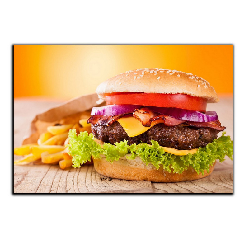 تابلو شاسی بکلیت طرح فست فود چیز برگر مدل SH-5017