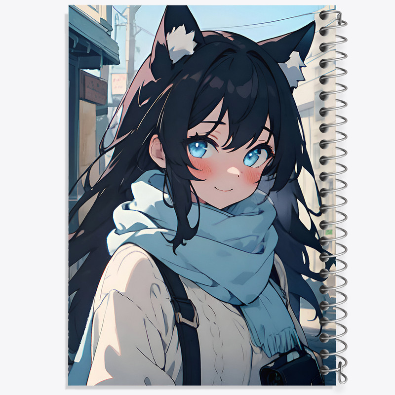 دفتر نقاشی 50 برگ خندالو طرح دختر انیمه ای کد N3402