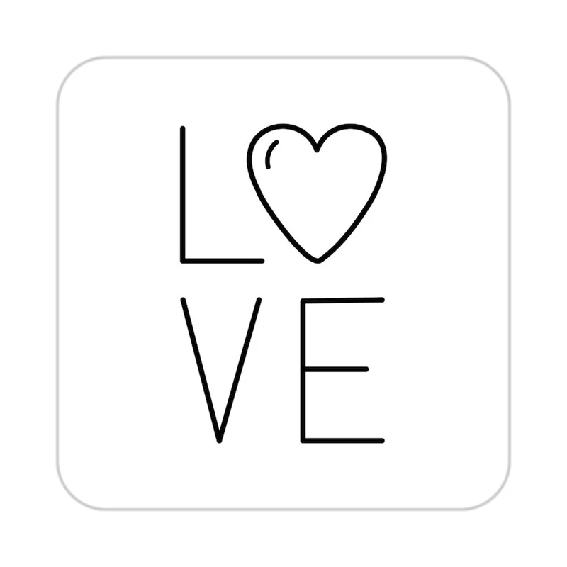 زیر لیوانی کاکتی طرح عاشقانه مدل mp37051