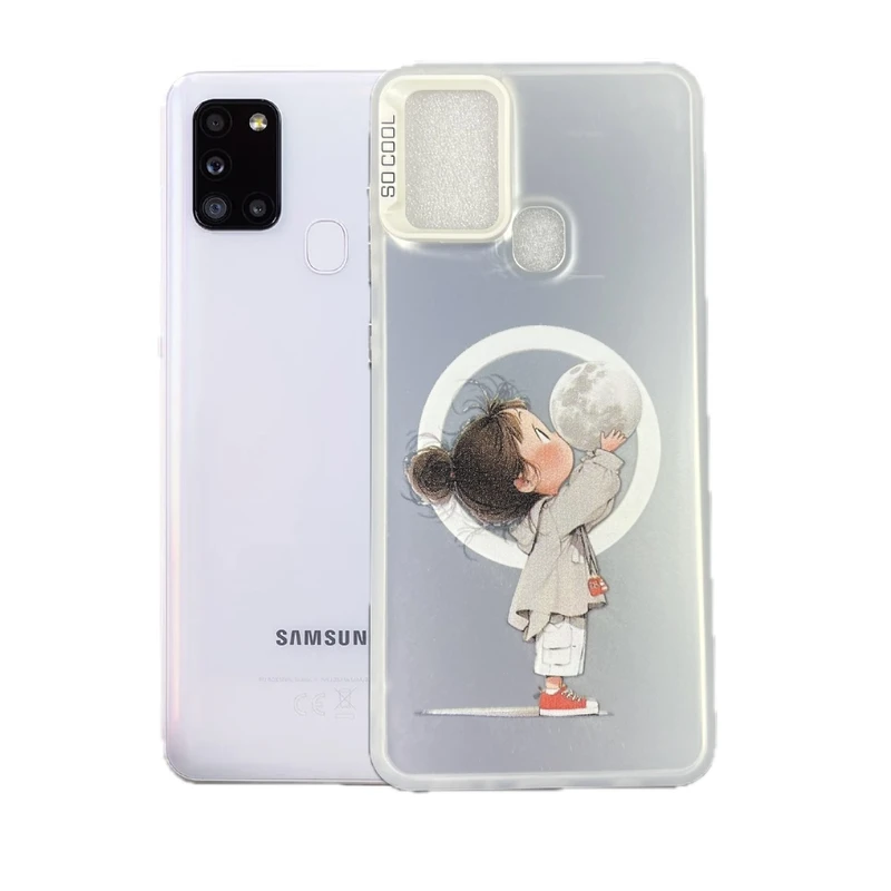 کاور طرح دختر و ماه مناسب برای گوشی موبایل سامسونگ Galaxy A21s