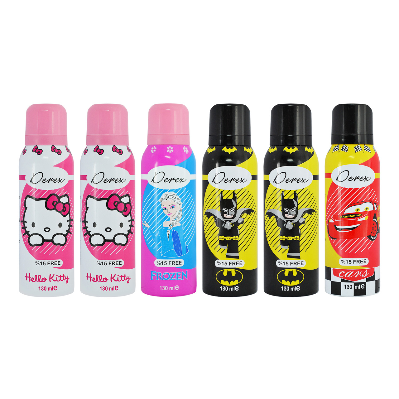 اسپری بدن کودک دریکس مدل 6406 حجم 130 میلی لیتر مجموعه ۶ عددی