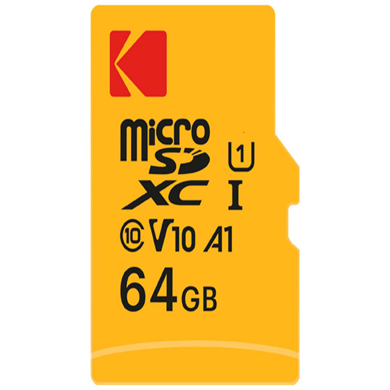 کارت حافظه microSDXC کداک مدل PREMIUM PERFORMANCE کلاس 10 استاندارد UHS-I U1 V10 A1 سرعت 90MBps ظرفیت 64 گیگابایت به همراه آداپتورSD