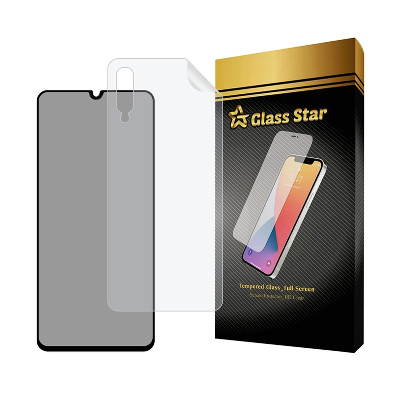 محافظ صفحه نمایش حریم شخصی گلس استار مدل FULLPRIVNANOS مناسب برای گوشی موبایل سامسونگ Galaxy A70 / Galaxy A70s به همراه محافظ پشت گوشی