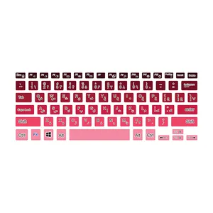 برچسب حروف فارسی کیبورد توییجین و موییجین مدل colors 02 مناسب برای لپ تاپ دل XPS-Precision-5510-5530