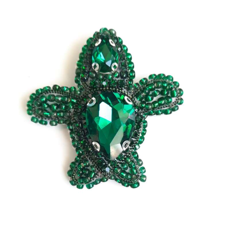 گل سینه زنانه مدل لاکپشت