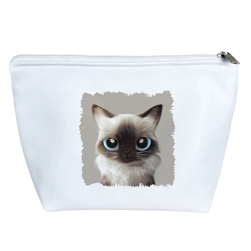 کیف لوازم آرایش دخترانه خندالو مدل گربه کد 2863