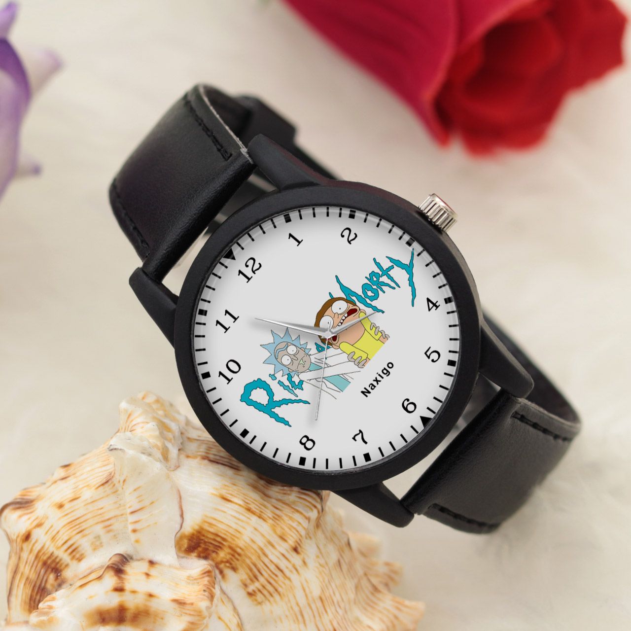 ساعت مچی عقربه ای ناکسیگو طرح Rick and Morty کد LF4242 -  - 4