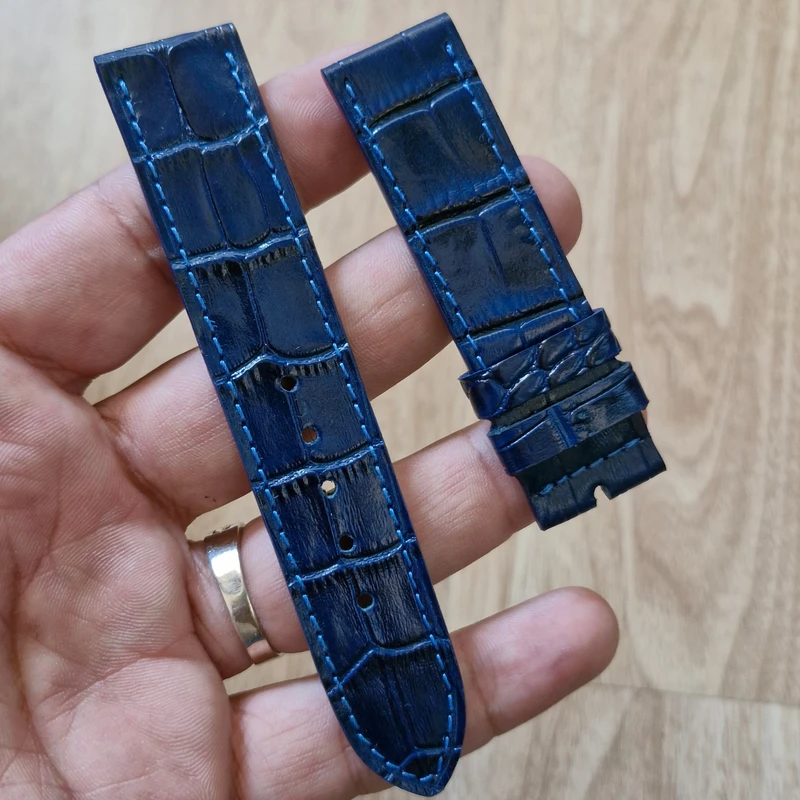 عکس شماره 4 : بند ساعت مچی مدل چرم طبیعی طرح کروکودیلی