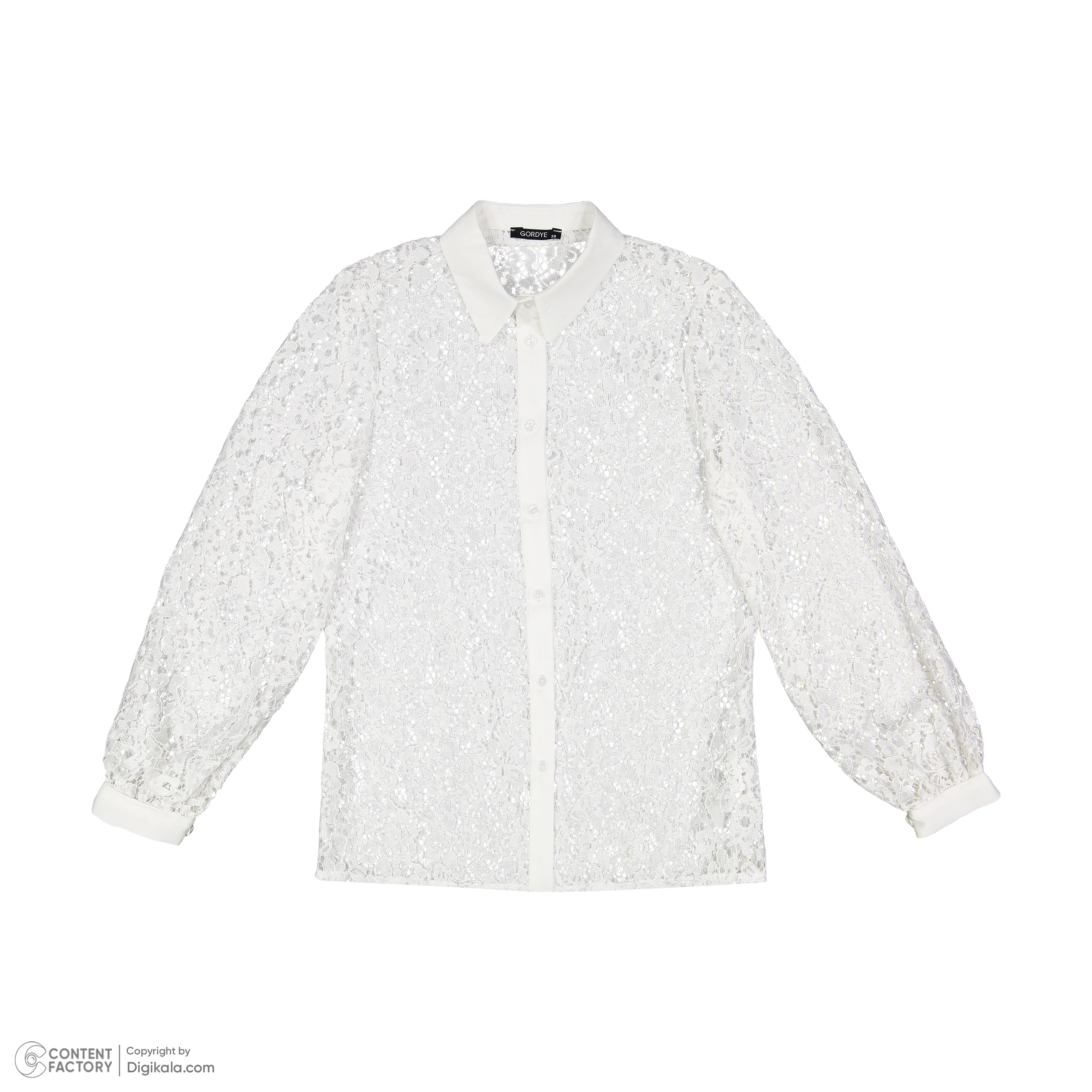 شومیز زنانه گردیه مدل 307300 رنگ سفید