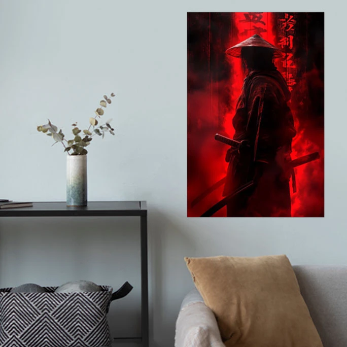 پوستر گوفی مدل سامورایی ژاپنی خفن طرح Samurai japan Poster کد RD32