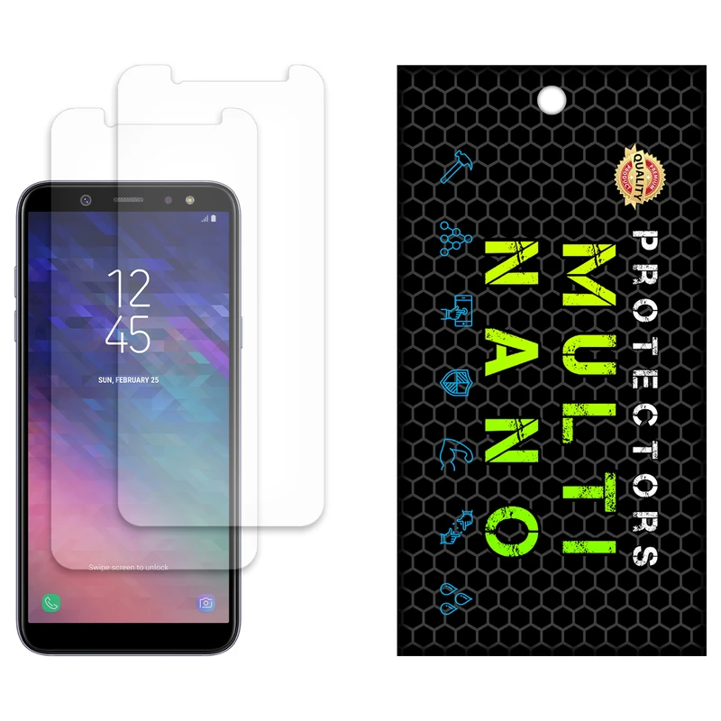 محافظ صفحه نمایش مات مولتی نانو مدل X-S2M مناسب برای گوشی موبایل سامسونگ Galaxy A6 2018 بسته دو عددی