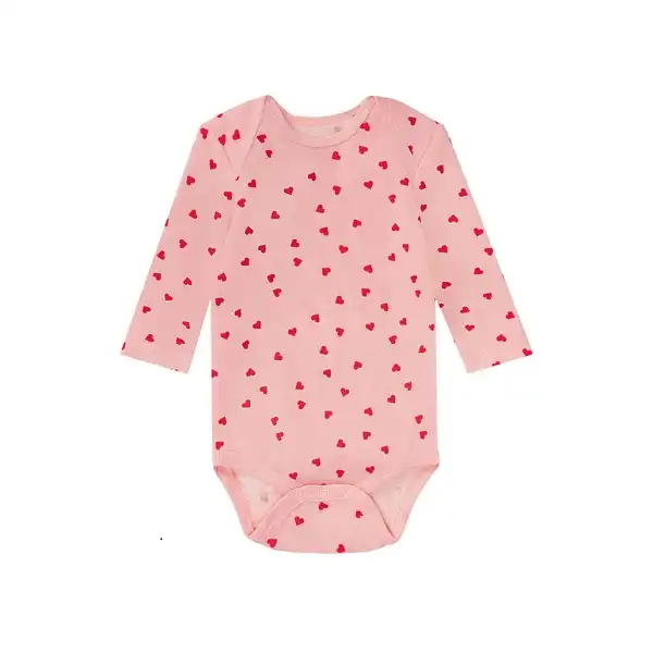 بادی آستین بلند نوزادی لوپیلو مدل IKIDS130 مجموعه 2 عددی