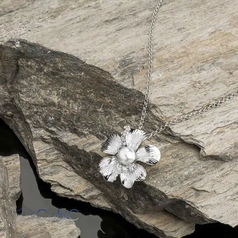 گردنبند زنانه کوبیک مدل QN-101245