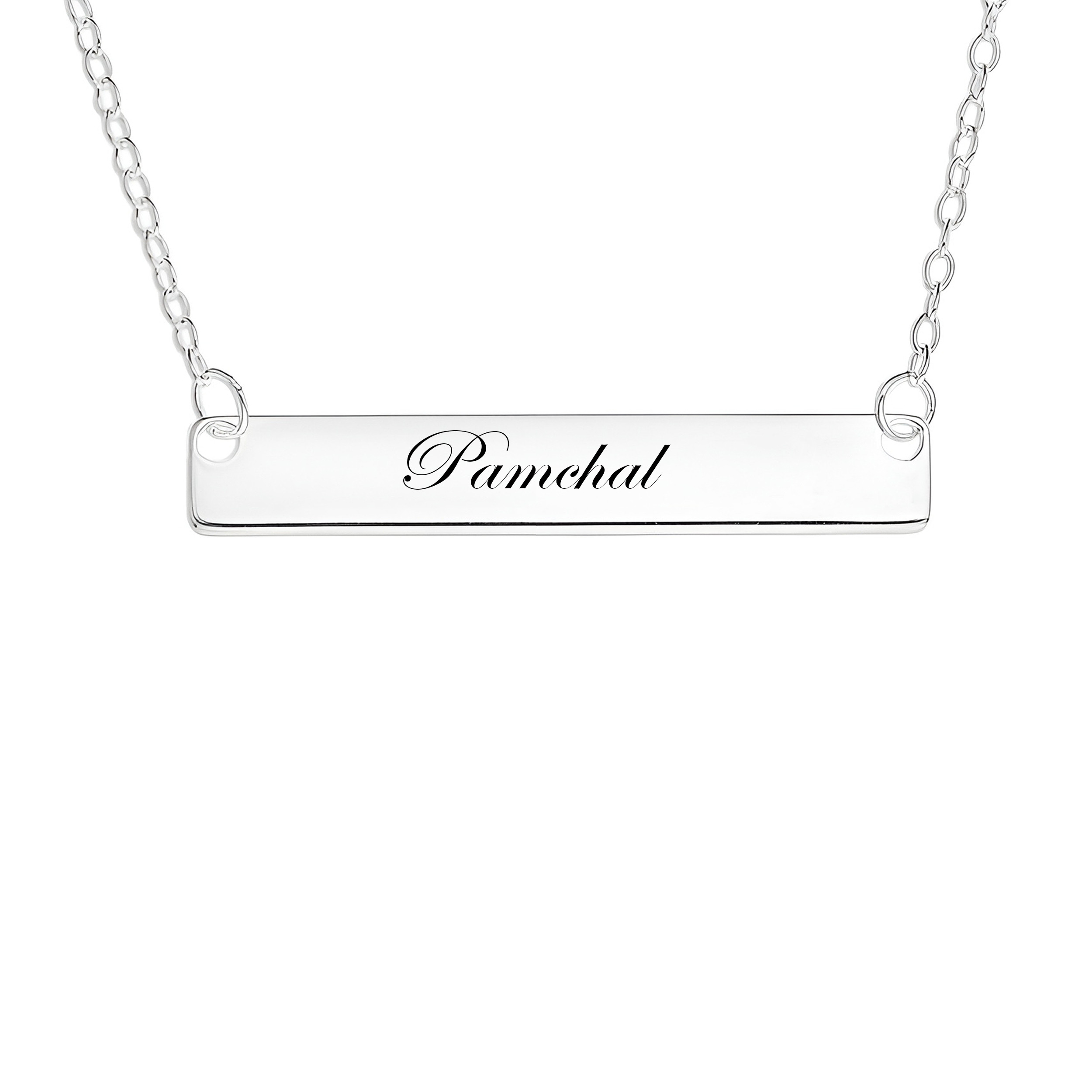 گردنبند نقره زنانه لیردا مدل اسم پامچال MST