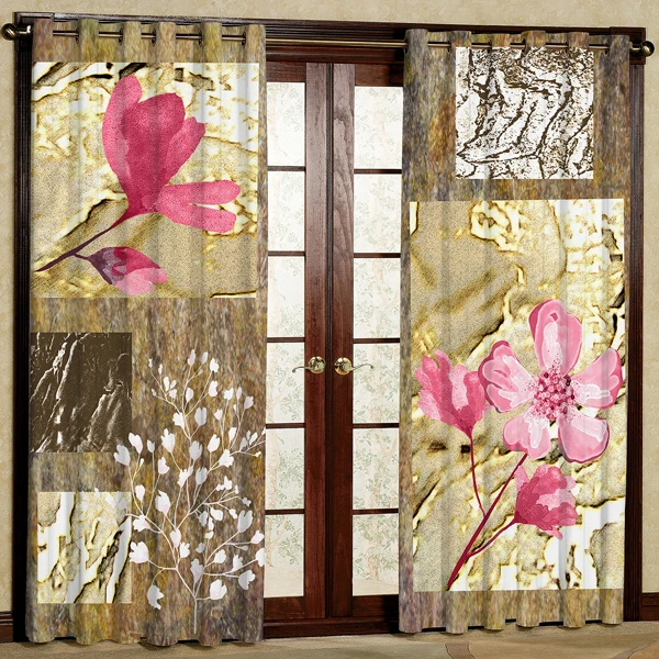 پرده پانچی مدل مخمل کد 6390 سایز 280x140 سانتی متر