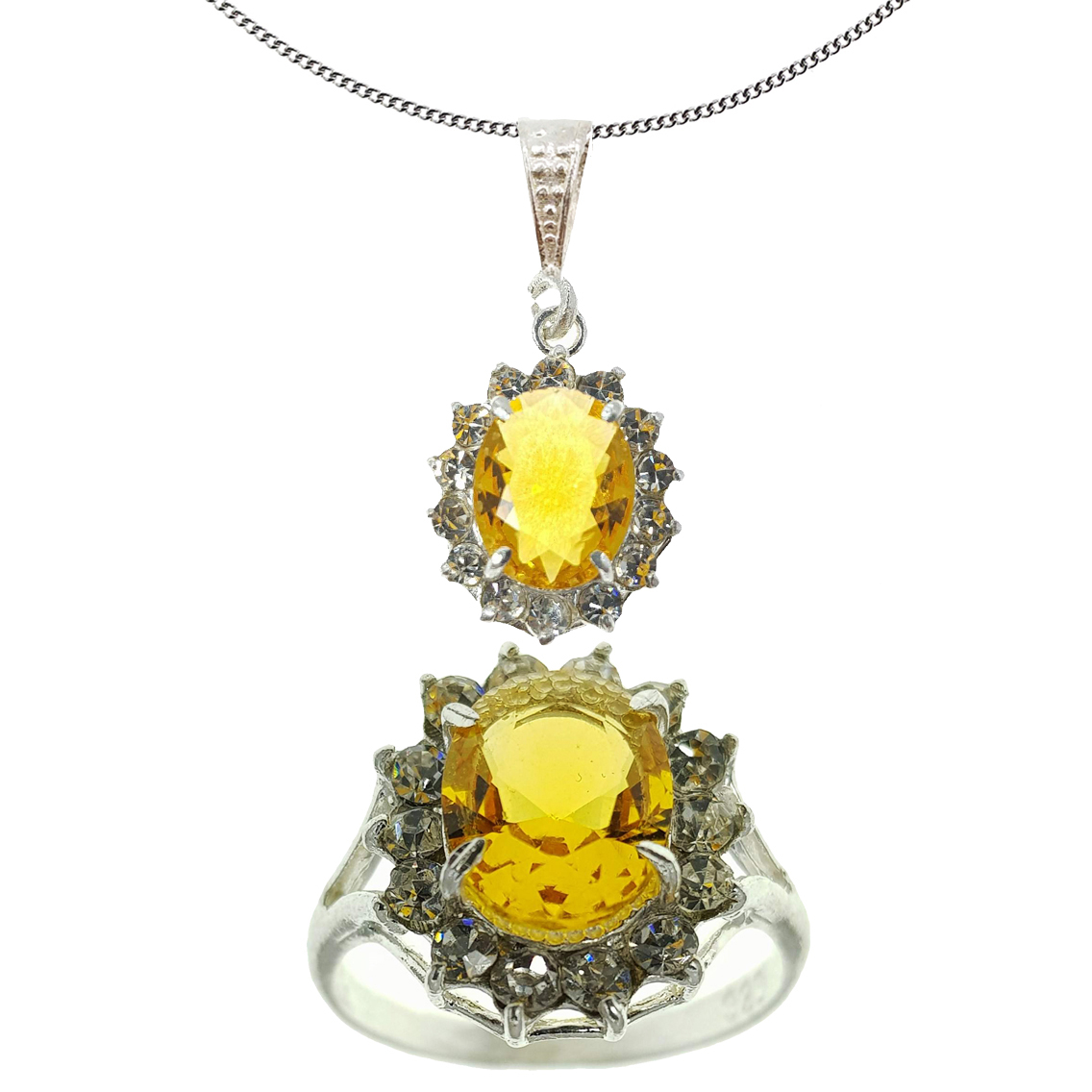 نیم ست نقره زنانه سلین کالا مدل Ce-sit9