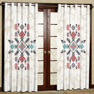 پرده مدل هازان پانچی کد 4110 سایز 140x200 سانتی متر