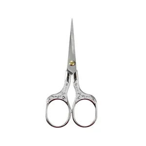 قیچی گلدن فونکس مدل جواهر دوزی کد 12.6Cm