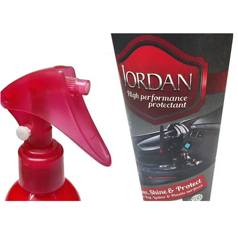 اسپری براق کننده و تمیز کننده داشبورد جردن مدل shx حجم 300 میلی لیتر