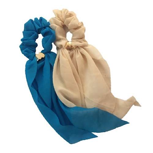 کش مو زنانه مدل دنباله دار حریر کد 1485 مجموعه 2 عددی