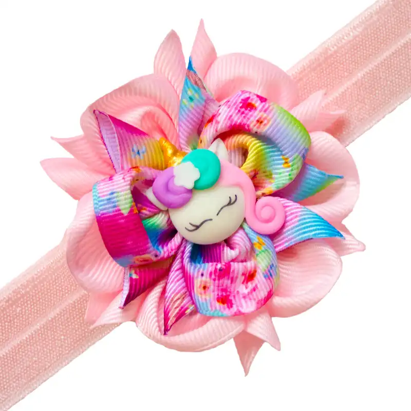 هدبند نوزادی مدل یونیکورن اسب تک شاخ