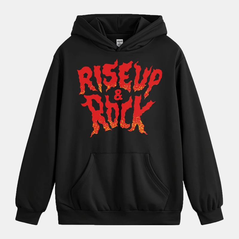 هودی مردانه باهرپوش شرق مدل موسیقی راک کد z468