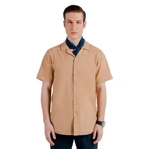 پیراهن آستین کوتاه یقه برگردان مردانه هوکانی مدل 1063327