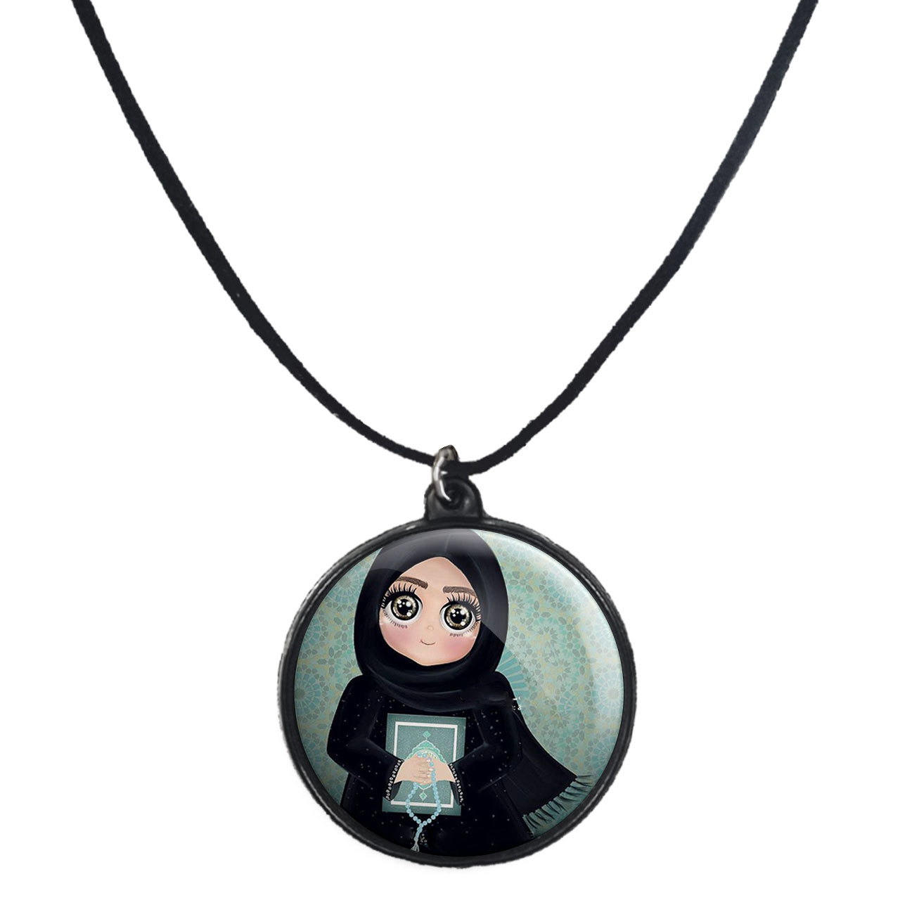 گردنبند پرمانه طرح جشن تکلیف کد pmb.25811 مدل دو طرفه