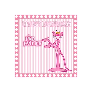 بنر تم تولد طرح پلنگ صورتی کد B-SED_3436