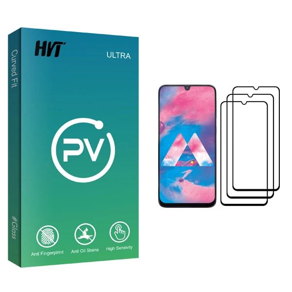 محافظ صفحه نمایش اچ وی تی مدل PV glass مناسب برای گوشی موبایل سامسونگ Galaxy M30 بسته سه عددی
