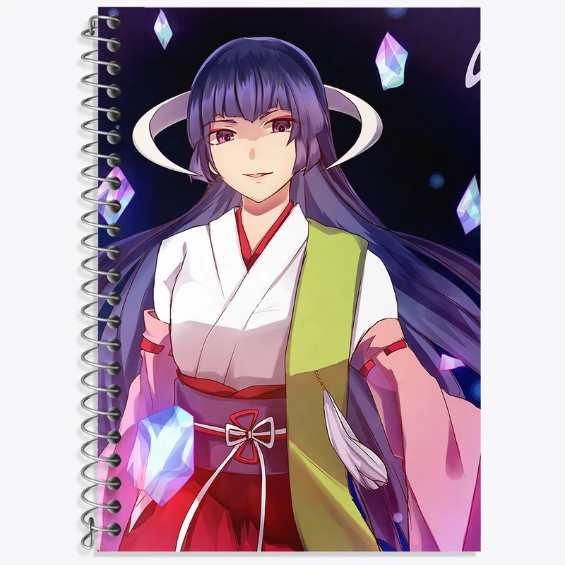 دفتر زبان 50 برگ خندالو مدل دو خط طرح بازی اومینکو (Umineko) کد 34626