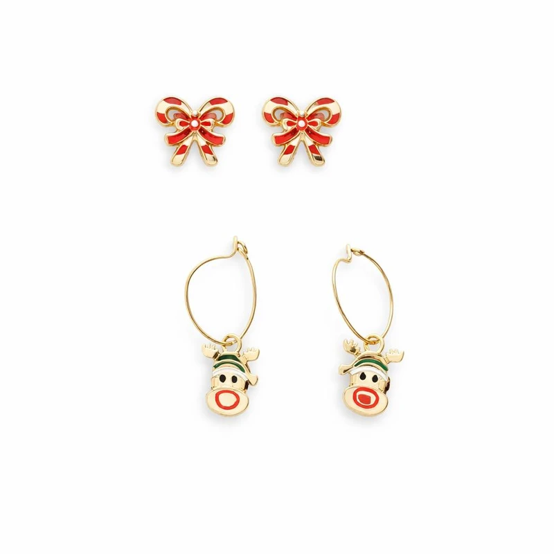 گوشواره دخترانه مدل 01 بسته 2 عددی