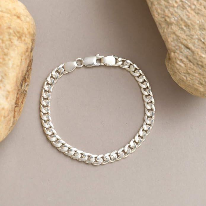 دستبند نقره مردانه گیرا مدل G183 دستبند نقره مردانه گیرا مدل G183