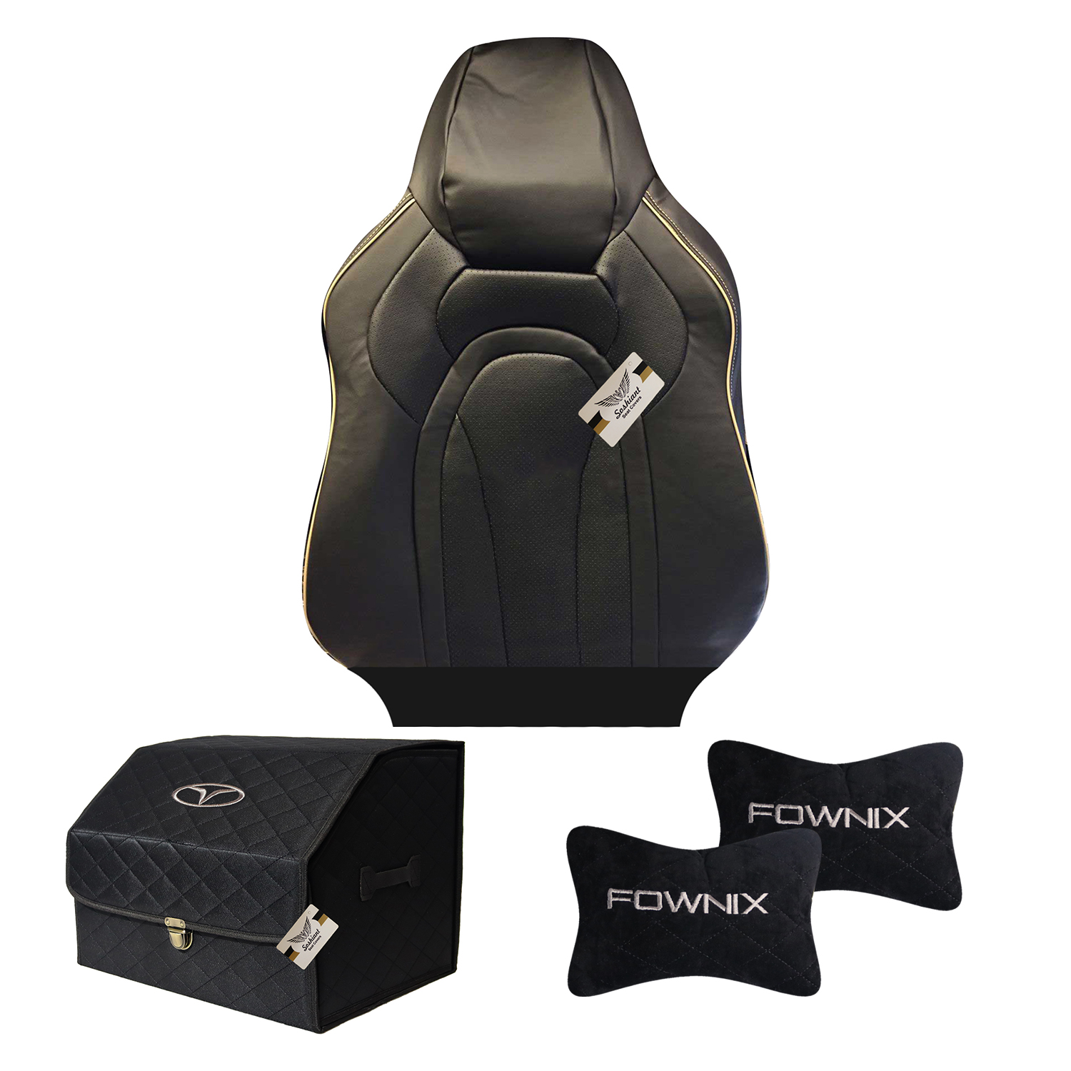 نکته خرید - قیمت روز روکش صندلی خودرو سوشیانت مدل 25 مناسب برای فونیکسFX همراه با جعبه نظم دهنده و پشت گردنی خرید